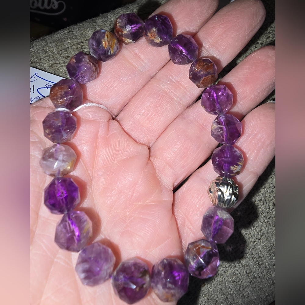 10mm Star Cut Super Seven Bracelet